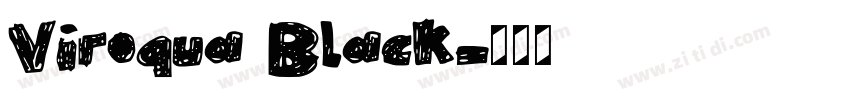 Viroqua Black字体转换